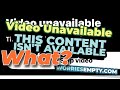 How YouTube Can Block You And Not Tell You Why This Video Unavailable This Content Isn T Available 
