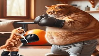 Giant cat   future boxer   cartoon and other part 11  🐈 🐶 ❤️ #191 by Animal jokes and music. 389 views 7 days ago 3 minutes, 50 seconds