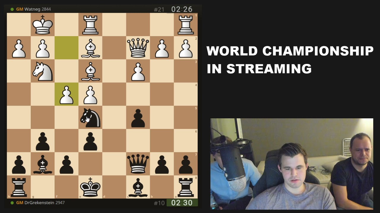 Magnus (Carlsen) beats Hikaru (the streamer) under one minute