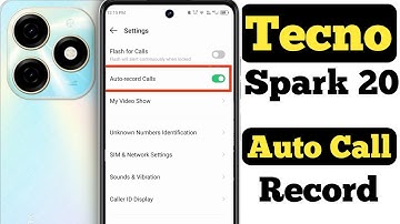 How to enable auto call recording on Tecno Spark 20 | Tecno Spark 20 auto call recording ||