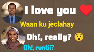 English - Somali Conversation Jecel Iyo Shukaansi ah ♥️🥰 @Luqadda
