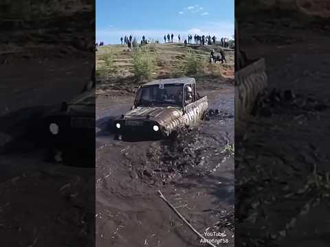 УАЗ Зебра на трофи рубеж . гонки по грязи оффроад внедорожник