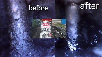 Crc intake valve and turbo cleaner borescope results before and after