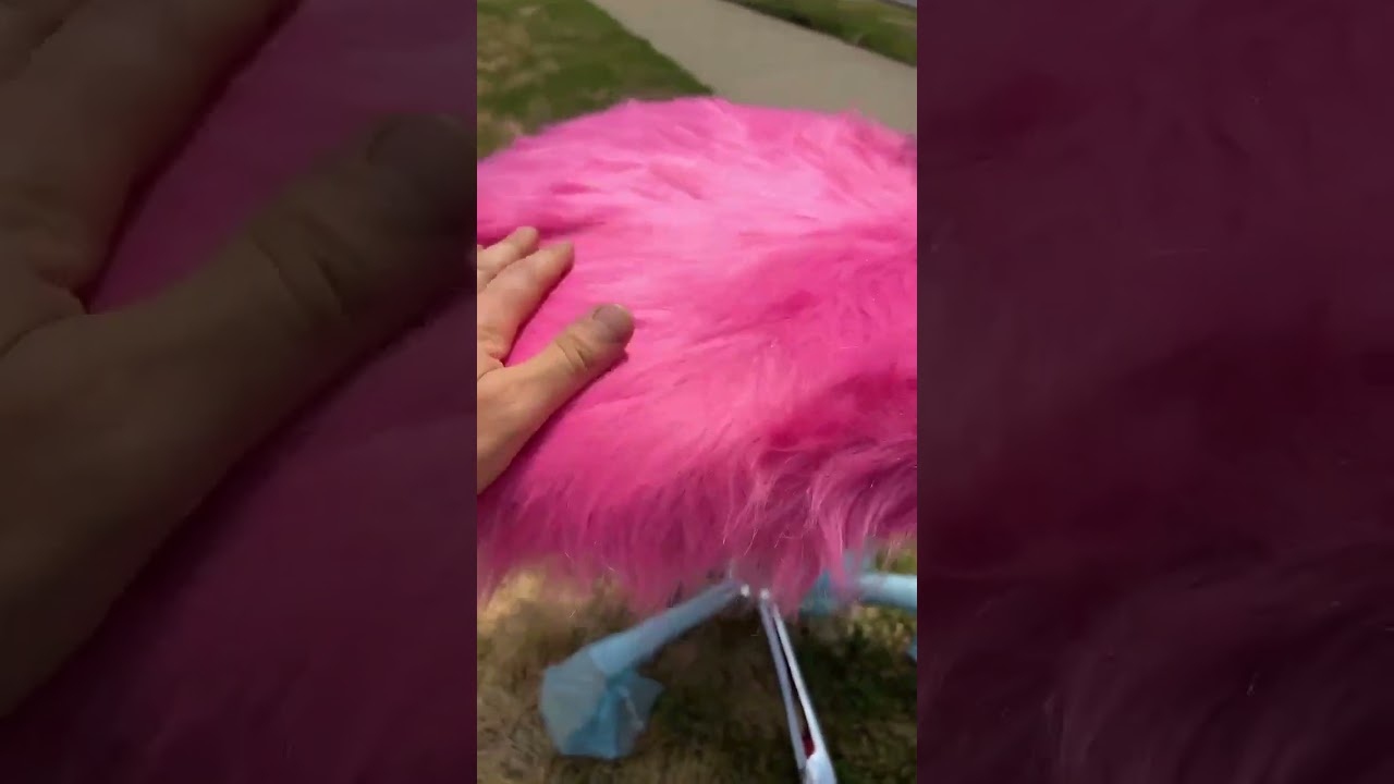 Langford Pink Faux Fur Task Chair | Community Furnishings