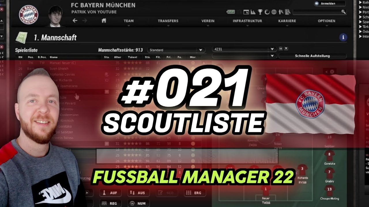 Let's Play Fussball Manager 22 | Karriere 1 #21 - Scoutliste