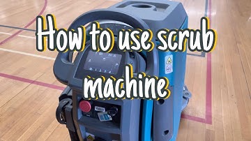How to use scrub machine #t300
