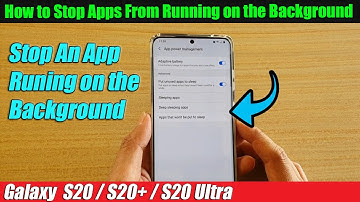 Galaxy S20/S20+: How to Stop Apps From Running on the Background | Save Data Usage