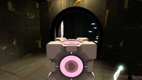 Escaping with the Companion Cube!! ☺ Portal 2