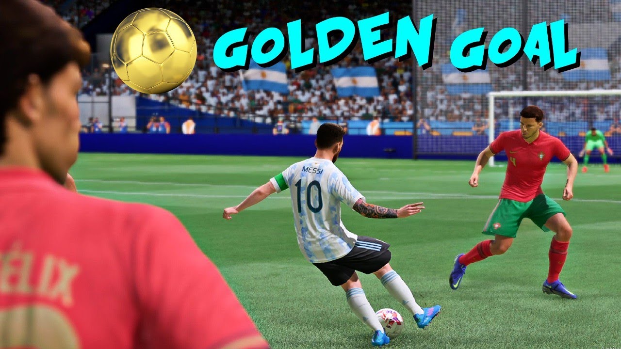 FIFA 22 Argentina vs Portugal GOLDEN GOAL WORLD CUP 22 YouTube