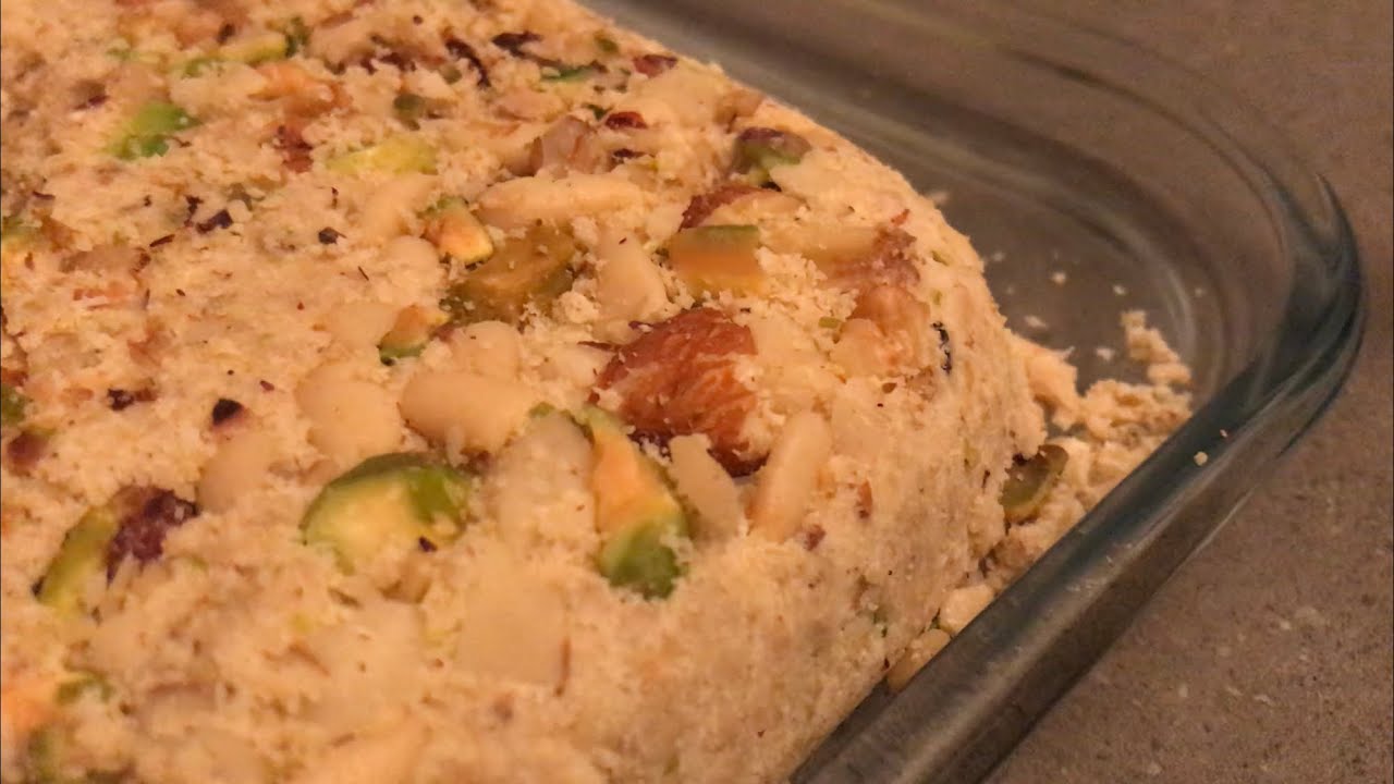 HalwaChamia aux fruits secs 🌹حلوى شامية / حلاوة طحينية بالمكسرات YouTube