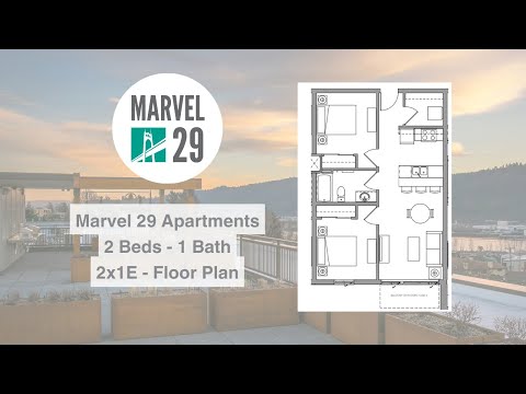 2*1E Floor Plan Virtual Tour - Marvel 29 Apartments