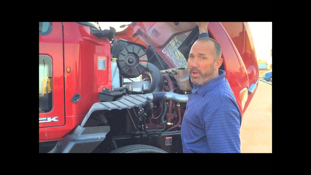 2012 Mack CXU613 70" Midroof Sleeper Walk-around - YouTube