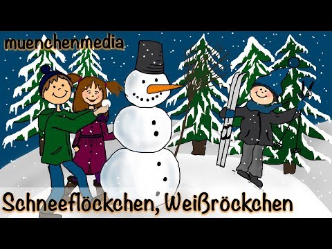 Weihnachtslieder deutsch - Schneeflöckchen, Weißröckchen