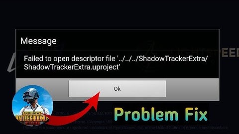Failed to open Description file !  Problem  Kaisy Fix Kryn  !! 100 Working Trick !! #pubgmobile
