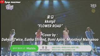 Moonbyul, Bomi, Eunha, Dahyun-꽃길 “FLOWER ROAD” (Lyrics Indo Su by Kpop musiman)