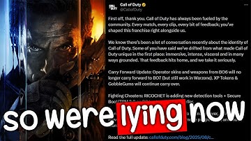 Call Of Duty Finally Responds To Insane Backlash...