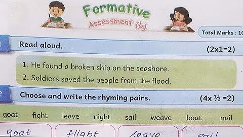 EE 4th standard English term 1 workbook answers formative  assessment - b