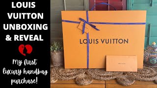 LOUIS VUITTON UNBOXING &amp; REVEAL | MY FIRST LUXURY HANDBAG LOUIS VUITTON PETIT NOE PURCHASE &amp; REVEAL