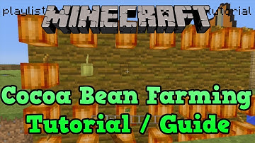 Minecraft PS3 + PS4: Cocoa Bean Farm Tutorial (Farming Tutorial 7/10)