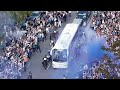 Scenes Real Madrid Fans Welcome The Team Bus Ahead Of UCL Semi-Final Against Bayern Munich