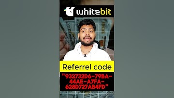 Whitebit Referral Code To Get 40% Cash Back On Purchase | Whitebit Invite Code #referralcode