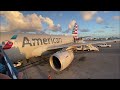 American Airlines Airbus A319 Evening Takeoff Princess Juliana International TNCM SXM