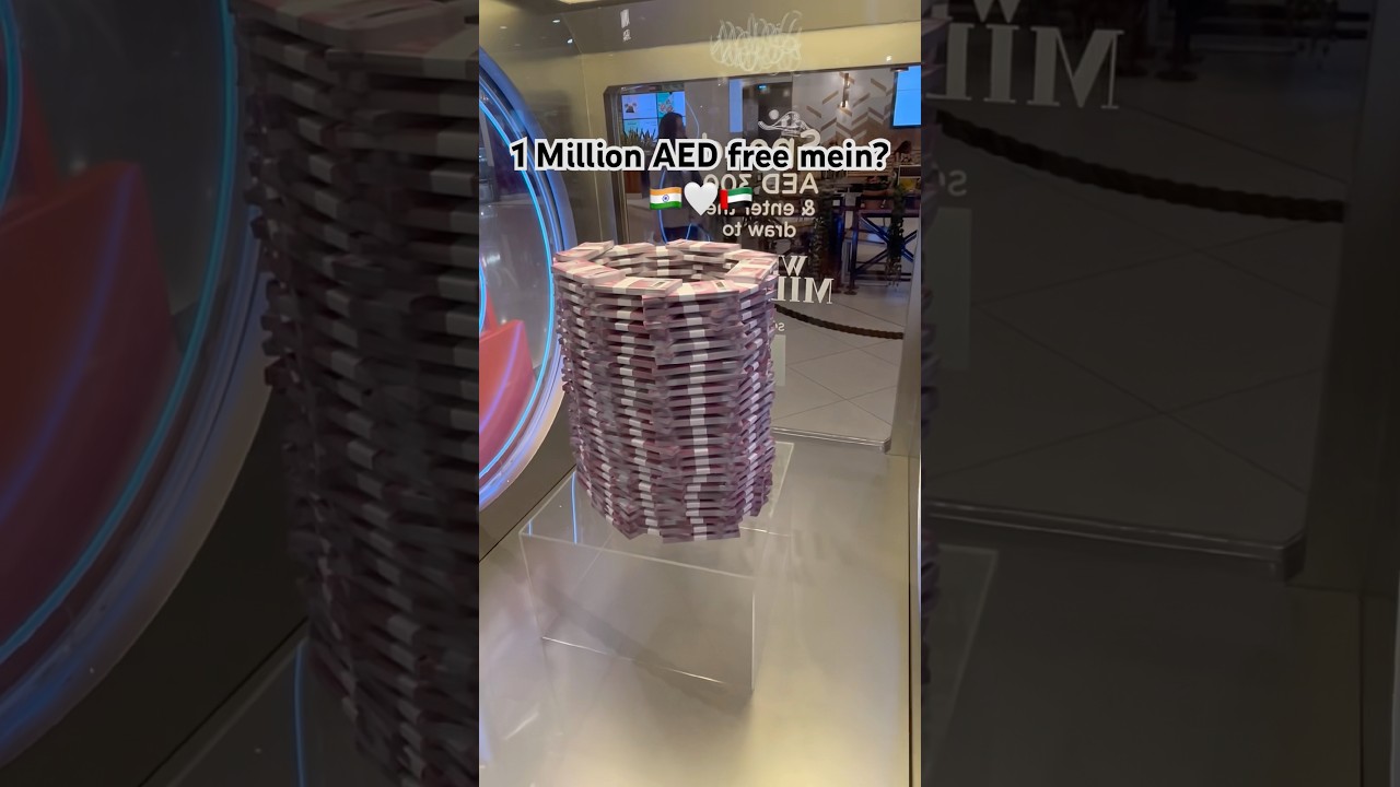 1 Million AED free mein? 🇮🇳🤍🇦🇪Dubai mein milta hai.. 