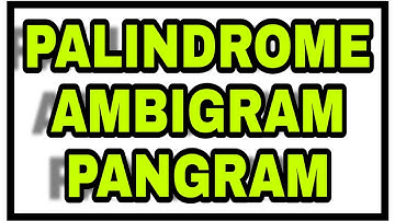 #Palindrome#Ambigram#Pangram Ken stream Kenstream