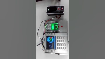 AMC How to connect FR1200 to iclock 580 fingerprint door access system
