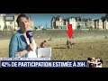 Des roulades derrières une journaliste bfmtv