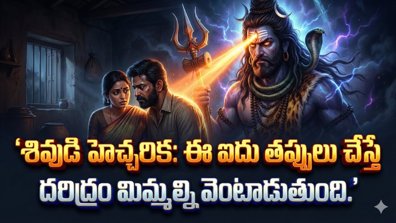 పరమేశ్వరుడికి 5 విషయాలు అంటే పరమ కోపం: మీరు పేదరికంలో కూరుకుపోవడానికి కారణం ఇదే!