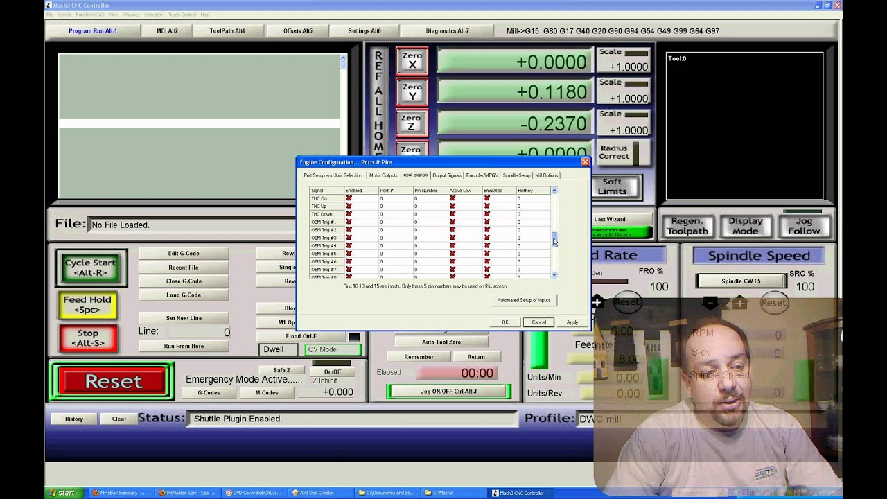 Steuerungssoftware Mach3: Mach3 CNC-Steuerungssoftware