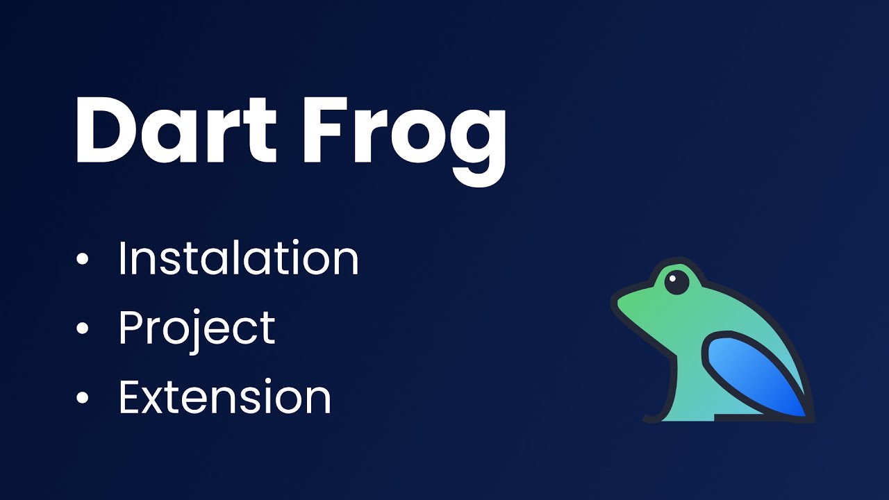Frog Developer 2. Instalasi Dart Frog (CLI or Extension) - YouTube