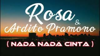 ROSA & ARDHITO PRAMONO | NADA NADA CINTA | Lirik Video #konser25tahunrossa #25tahunrossa