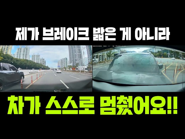 27696회. 자동긴급제동장치가 작동해서 차 스스로 멈췄는데... 제 과실이 있나요?ㅠㅠ