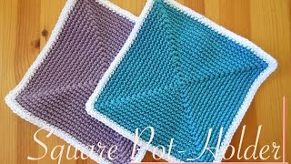 Easy Square Crochet Potholders - Your Crochet