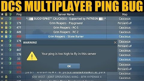 Solutions To Multiplayer High Ping Bug 2019 | DCS WORLD