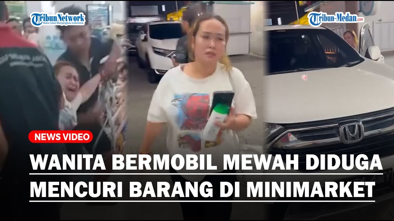 SEMPAT HEBOH❗ Wanita Bermobil Mewah Diduga Mencuri Barang Di Minimarket di Medan Baru Berujung Damai