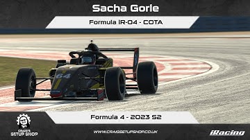 iRacing - 23S2 - Formula iR-04 - Formula 4 - COTA - SG