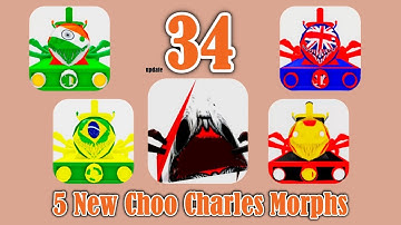 Update 34 | How to get ALL 5 New CHOO CHOO CHARLES Morphs! [ Roblox ]