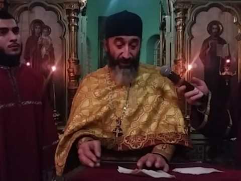 დეკანოზი გიორგი სხირტლაძე  ღვთისმშობლის ტაძრად მიყვანება