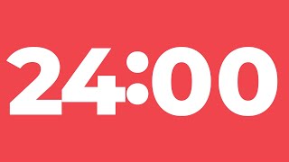 24 Minute Timer Without Music | 24 Minute Countdown | 24 Minute Stopwatch