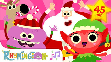 Kids Christmas Songs | Santa and Reindeer Songs | Rhymington Square