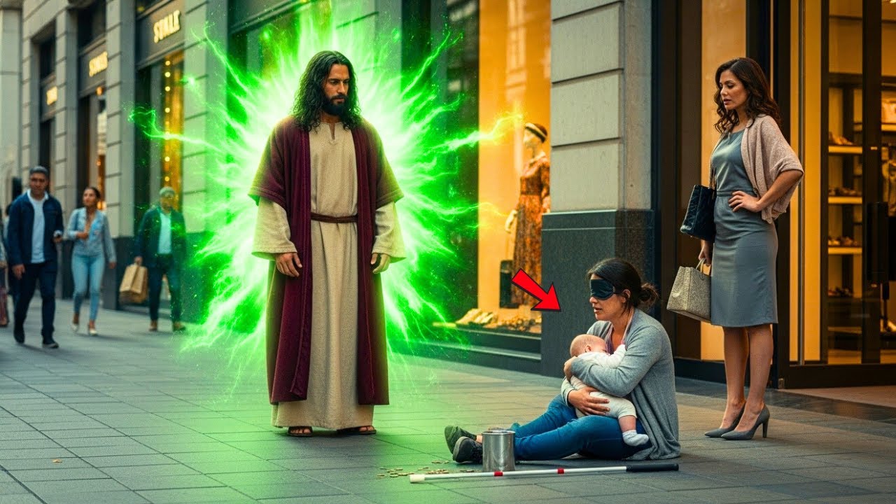 JESÚS DA LECCIÓN A LA MILLONARIA QUE EMPURROU A UMA MÃE CEGA — TUDO MUDOU EM MINUTOS