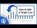 How to Add a Target Line in an Excel Graph