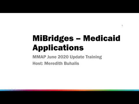 June 2020 MMAP Update Training: MIBridges Application Process