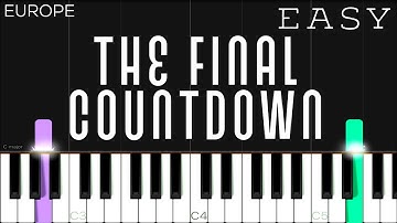 Europe - The Final Countdown | EASY Piano Tutorial