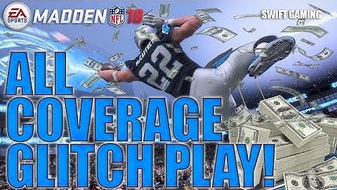 INSANE GLITCH PLAY DESTROYS ZONE AND MAN COVERAGE MADDEN 18 | MADDEN MONEY PLAY BEATS ALL COVERAGE