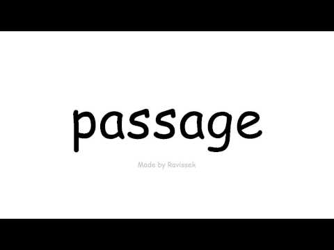 Video: Sådan Lærer Du Hurtigt En Passage