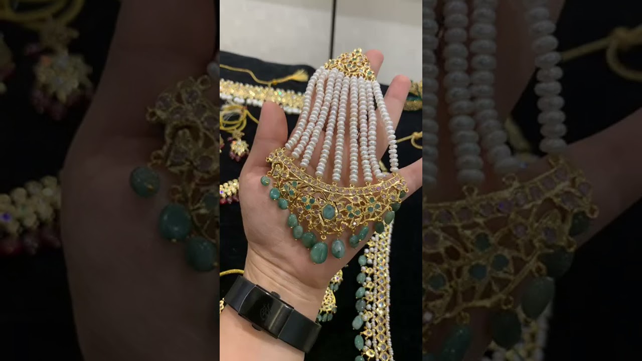 Real Precious Pearl, Emerald, Ruby Jewellery From Sadia’s Hyderabadi Jewellery